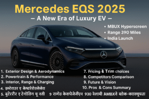 Mercedes-Benz EQS 2025 Electric Luxury Car with Futuristic Design and LED Lighting
