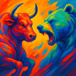 Share market bull and bear